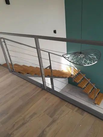 Escalier métallique sur mesure réalisé en Drôme par ADF26