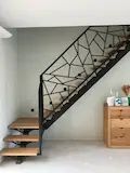 Escalier métallique sur mesure réalisé en Drôme par ADF26